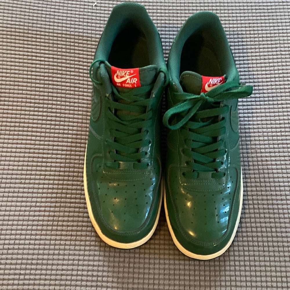 Green pat and leather Air Force 1